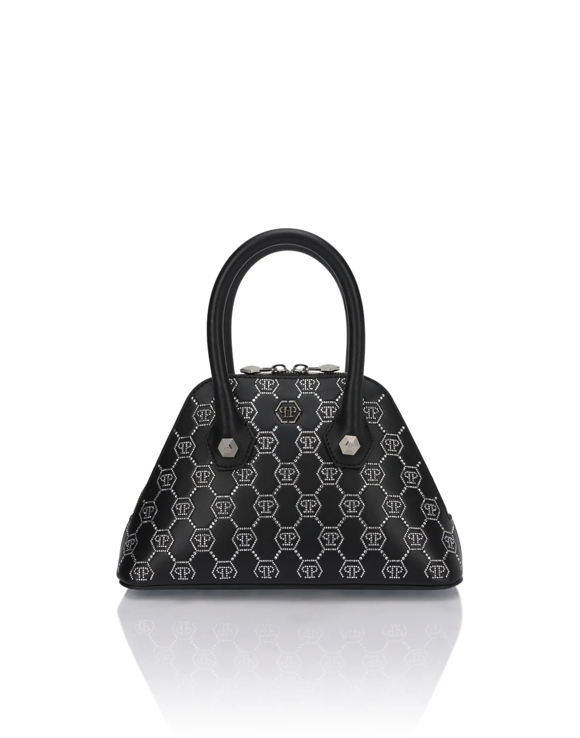Philipp Plein Majestic Handbag Monogram Small, цвет: Черный