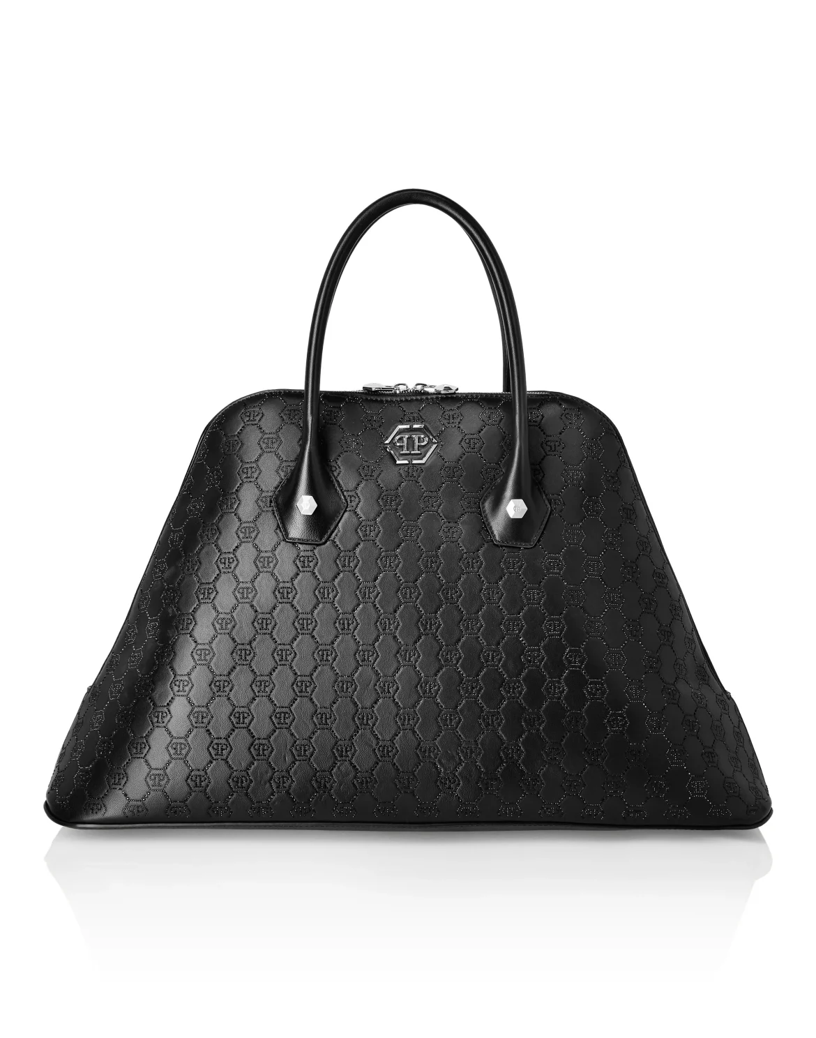 Philipp Plein Majestic Handbag Monogram Large, цвет: Черный