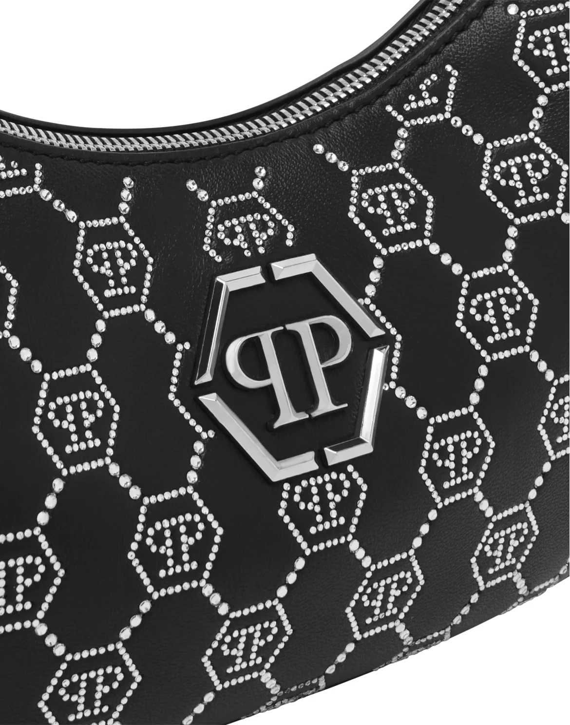 Shoulder Bag Monogram Strass, цвет: Черный
