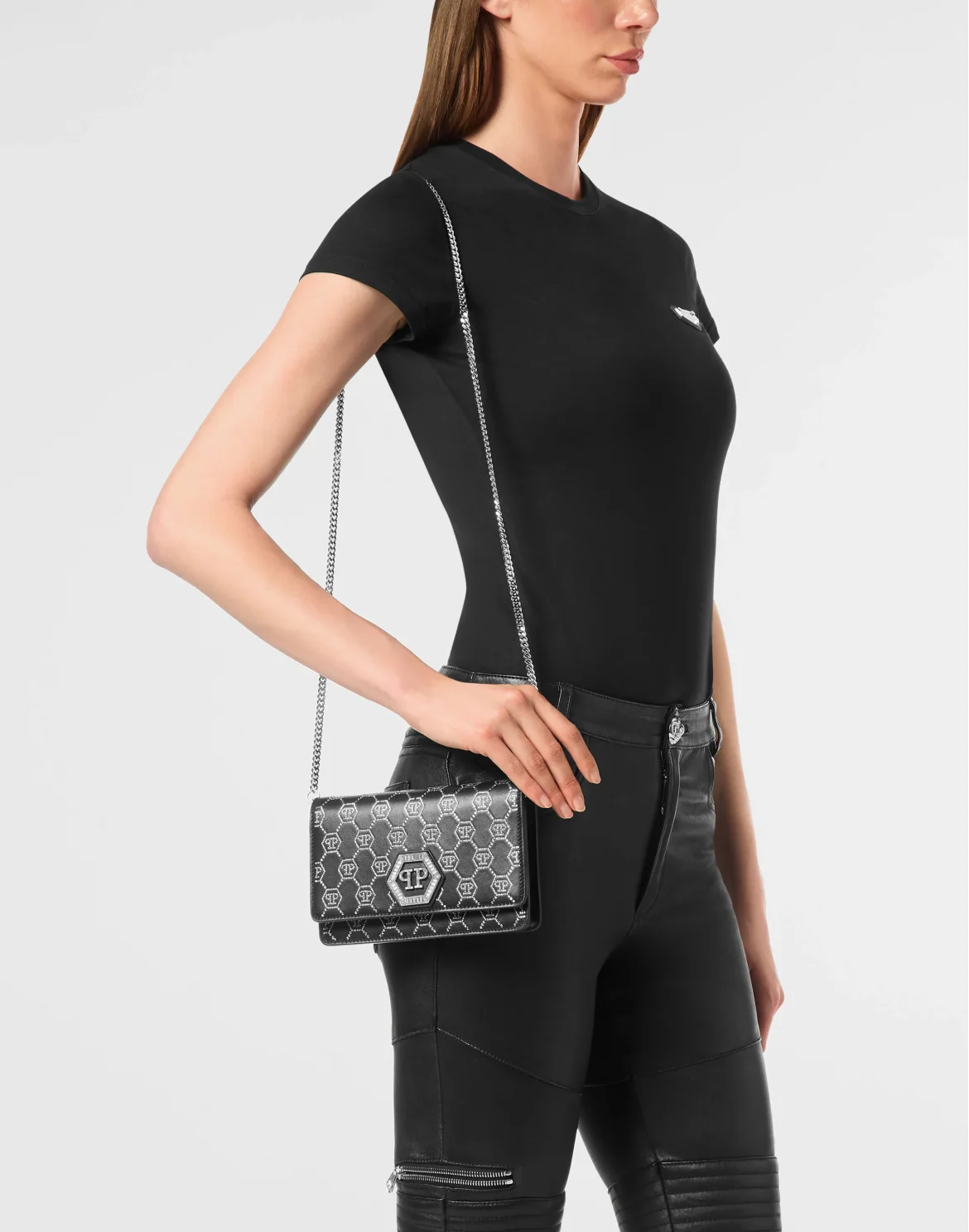 Hexagon Bag Monogram Strass Monogram Strass, цвет: Черный