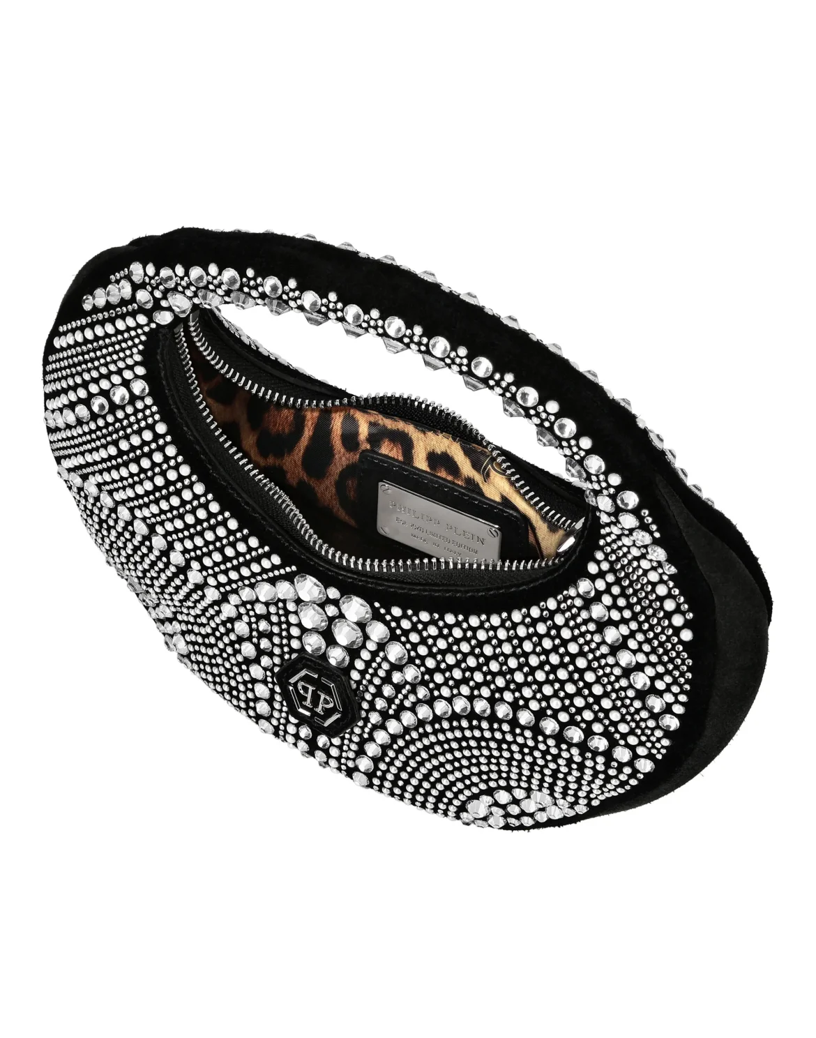 Rounded Medium Bag Mosaic Strass, цвет: Прозрачный