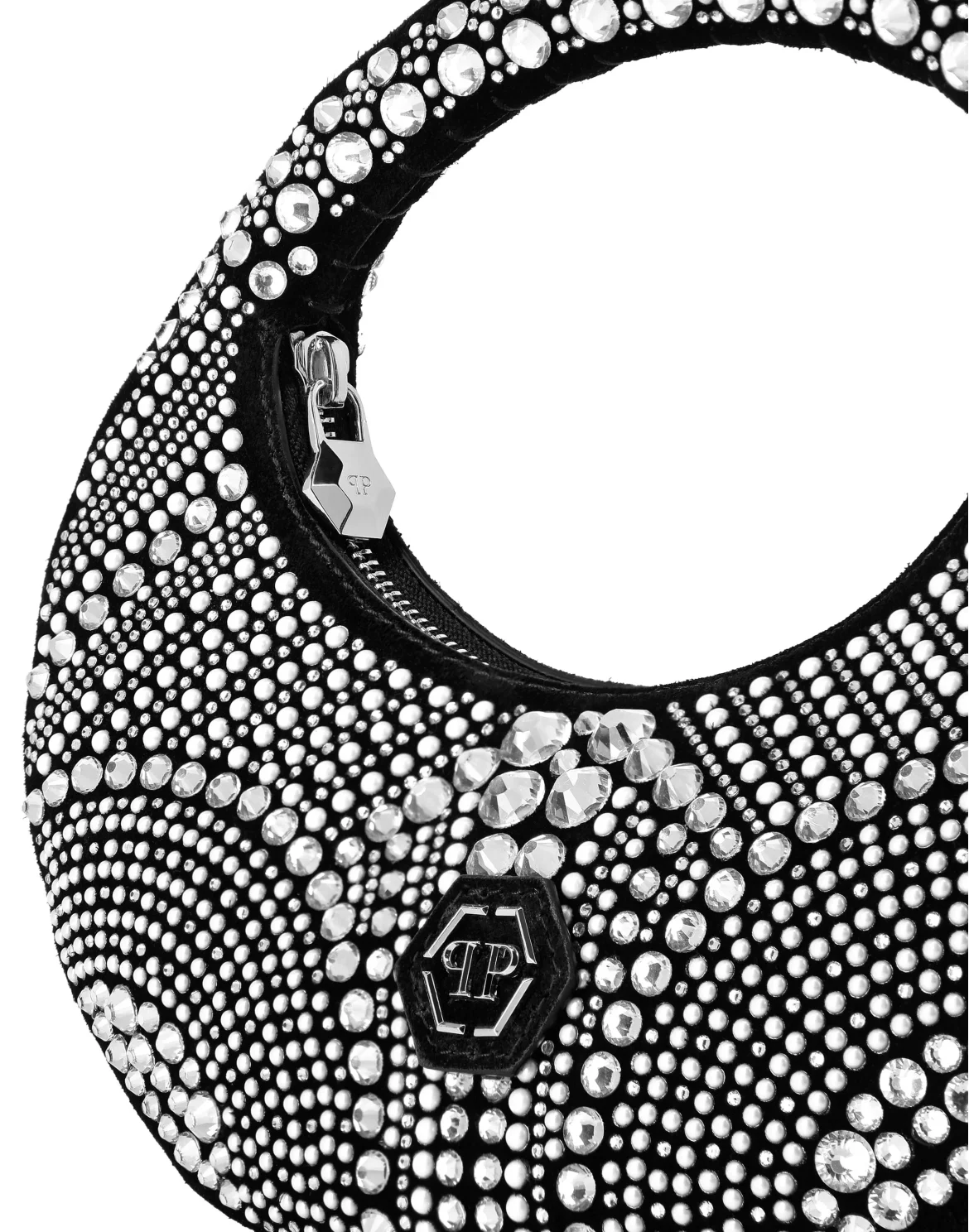 Rounded Medium Bag Mosaic Strass, цвет: Прозрачный