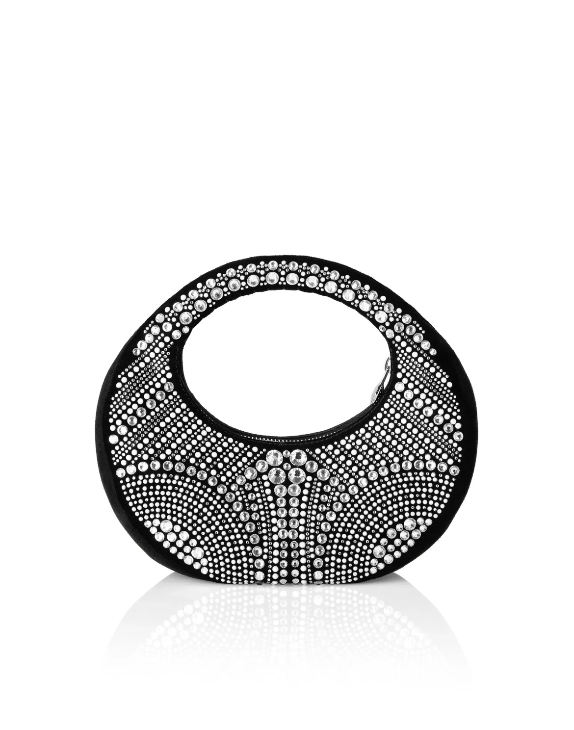 Rounded Medium Bag Mosaic Strass, цвет: Прозрачный