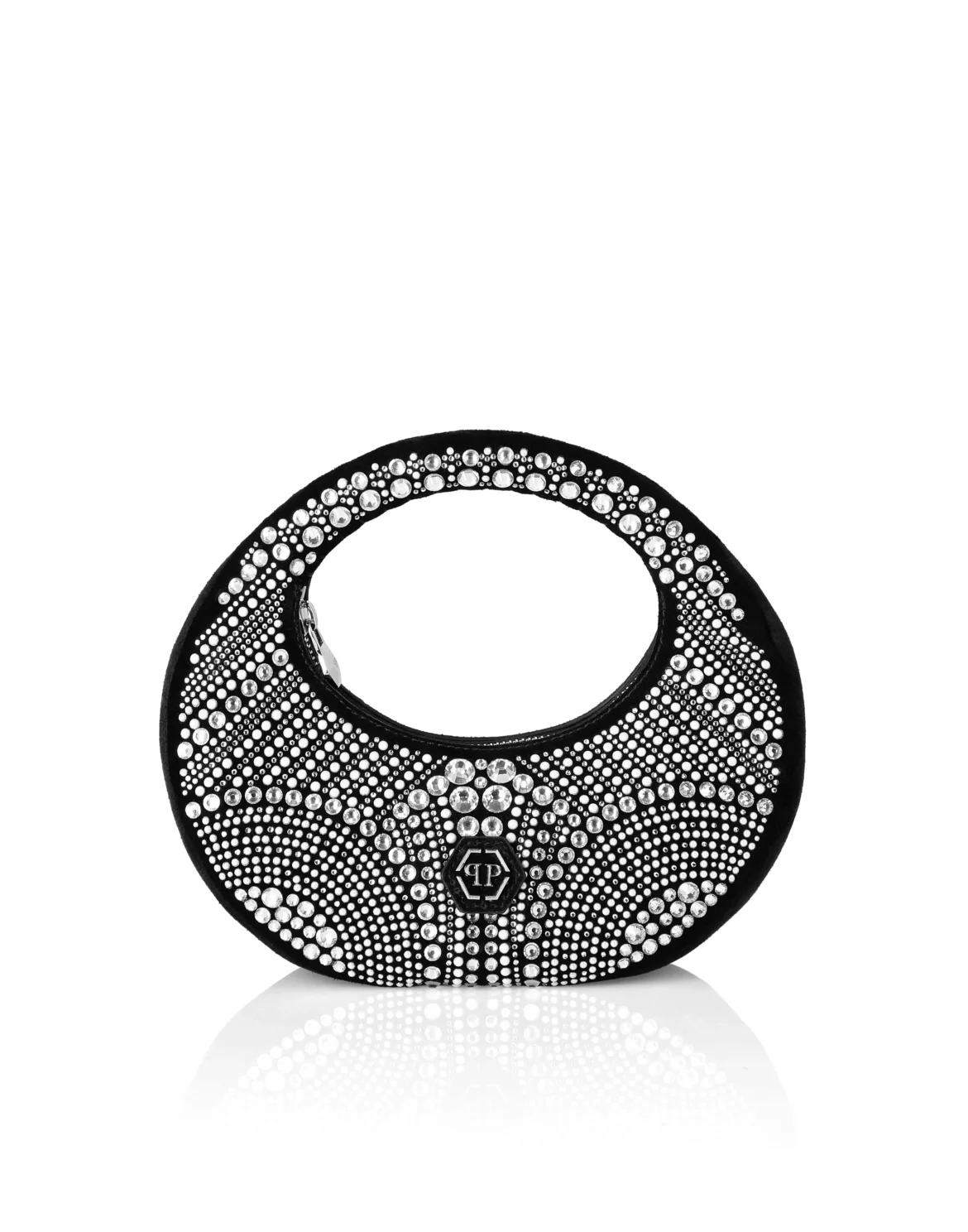 Rounded Medium Bag Mosaic Strass, цвет: Прозрачный