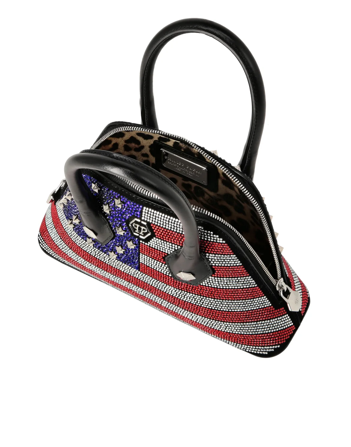 Philipp Plein Majestic Handbag American Flag Small, цвет: Мультиколор