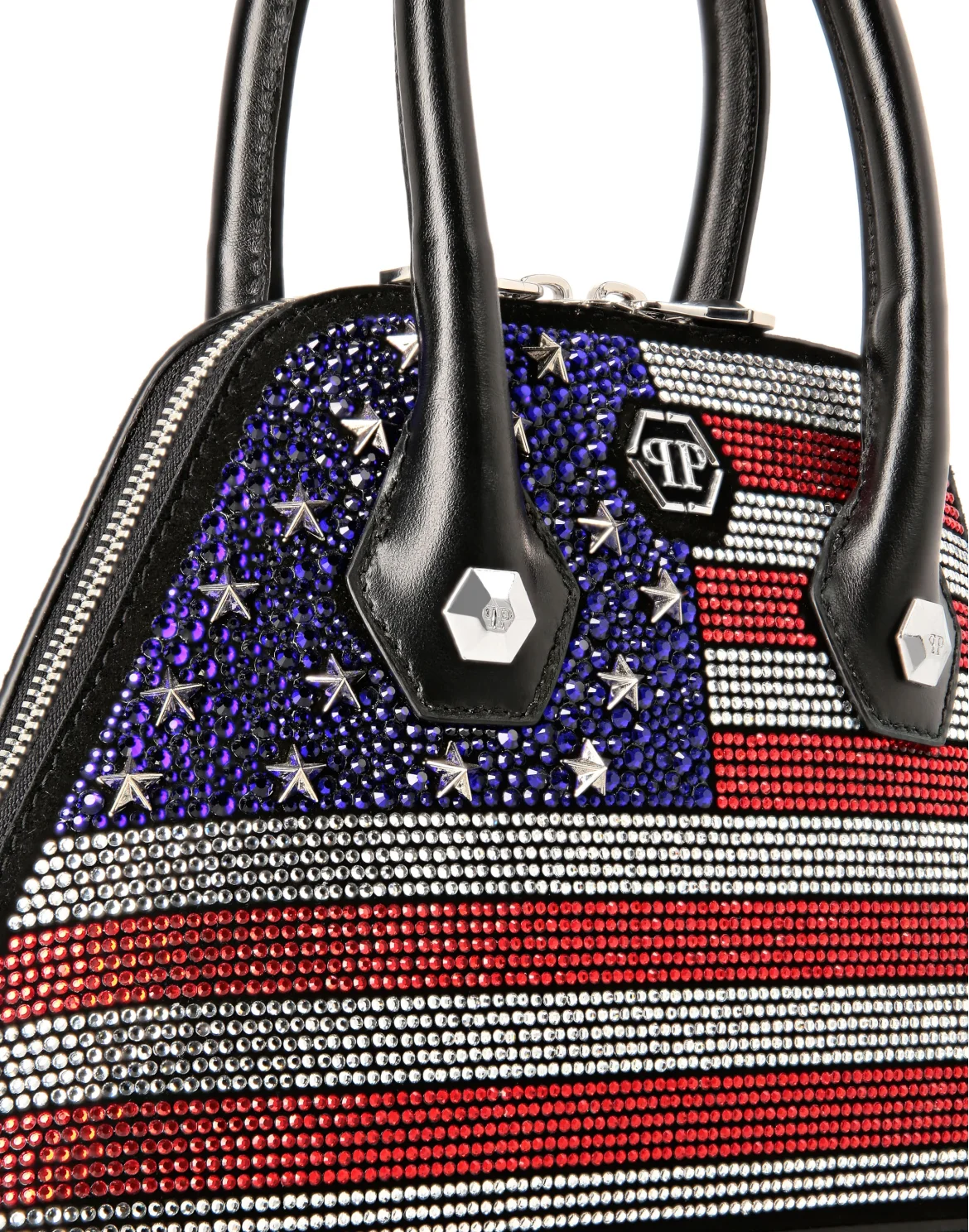 Philipp Plein Majestic Handbag American Flag Small, цвет: Мультиколор
