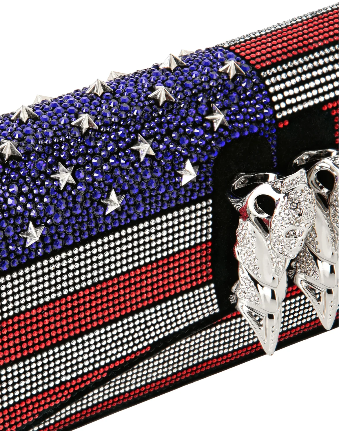 Eagle Clutch Strass US Flag, цвет: Мультиколор