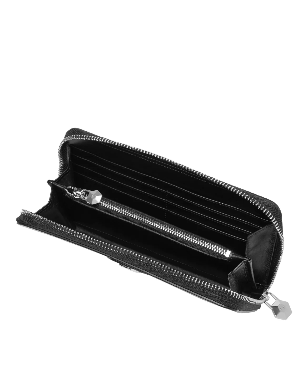Rounded Zip Wallet Cocco Shiny, цвет: Черный