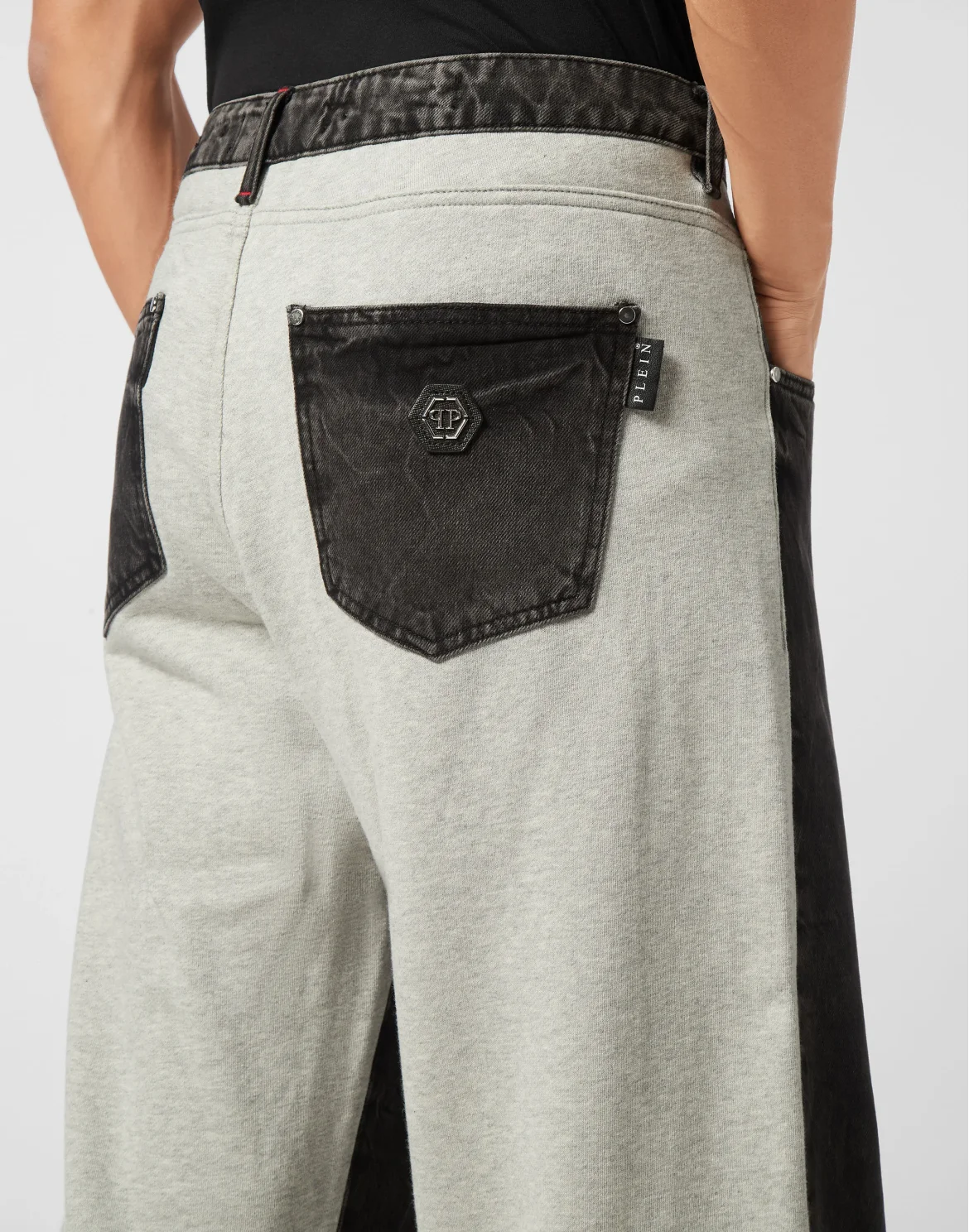 Denim & Fleece Trousers Beach Boy Fit, цвет: Серый