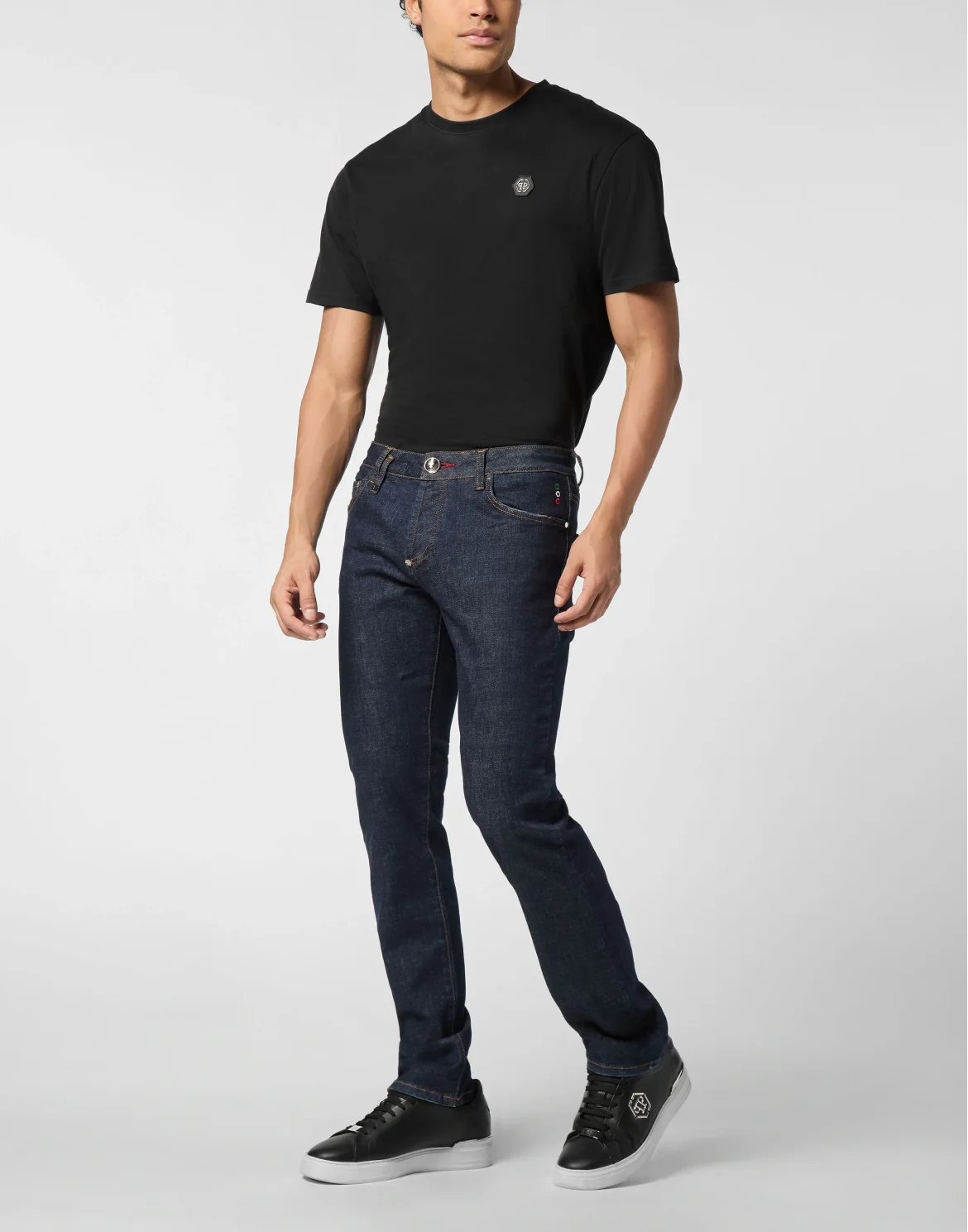 Straight Supreme Cut Jeans Crest, цвет: Темно-синий деним