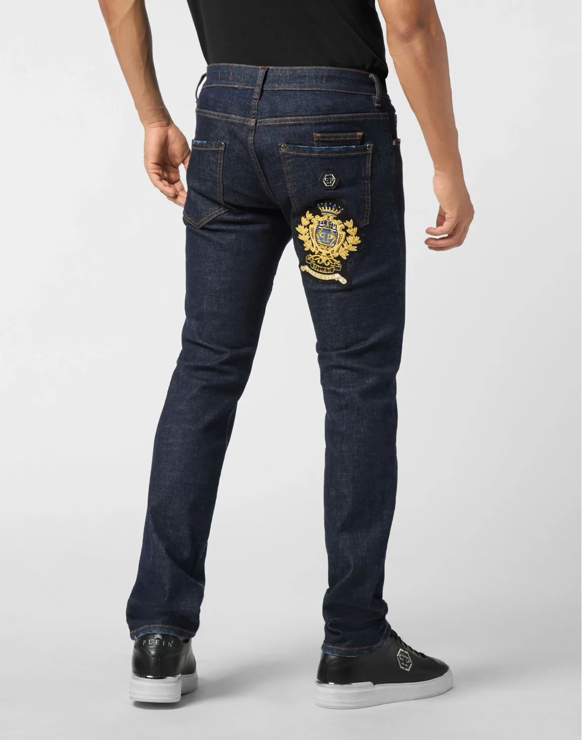 Straight Supreme Cut Jeans Crest, цвет: Темно-синий деним