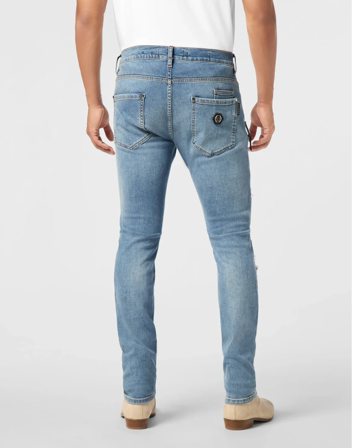 Rock Star Fit Jeans American Flag, цвет: Темно-синий деним