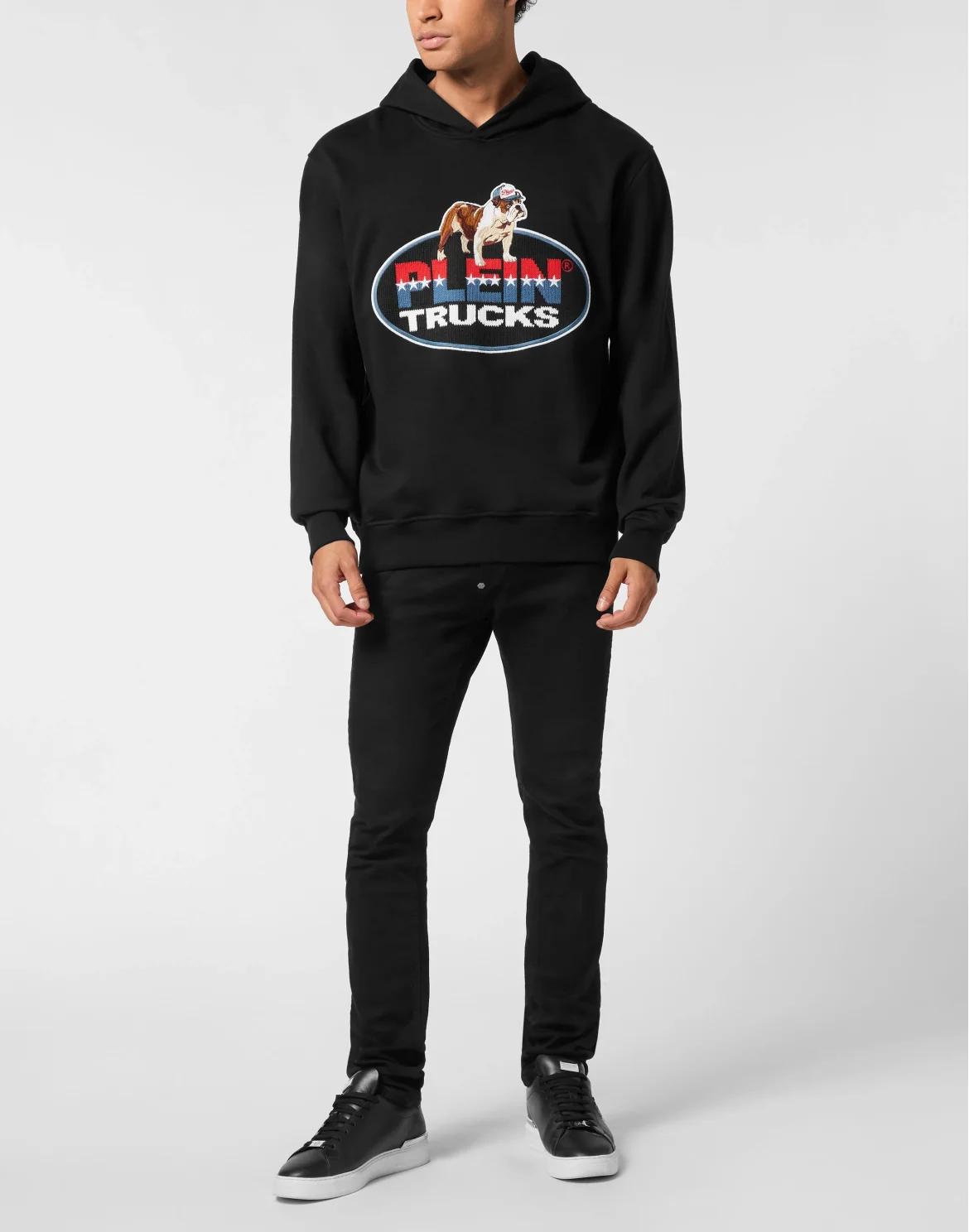 Hoodie Sweatshirt Bulldog, цвет: Черный