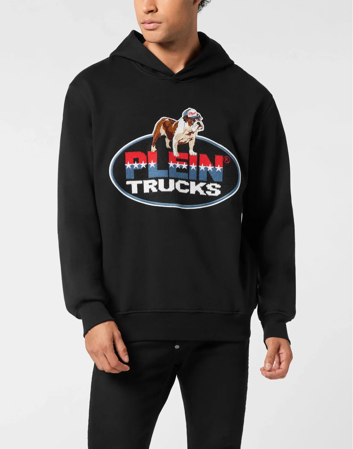 Hoodie Sweatshirt Bulldog, цвет: Черный