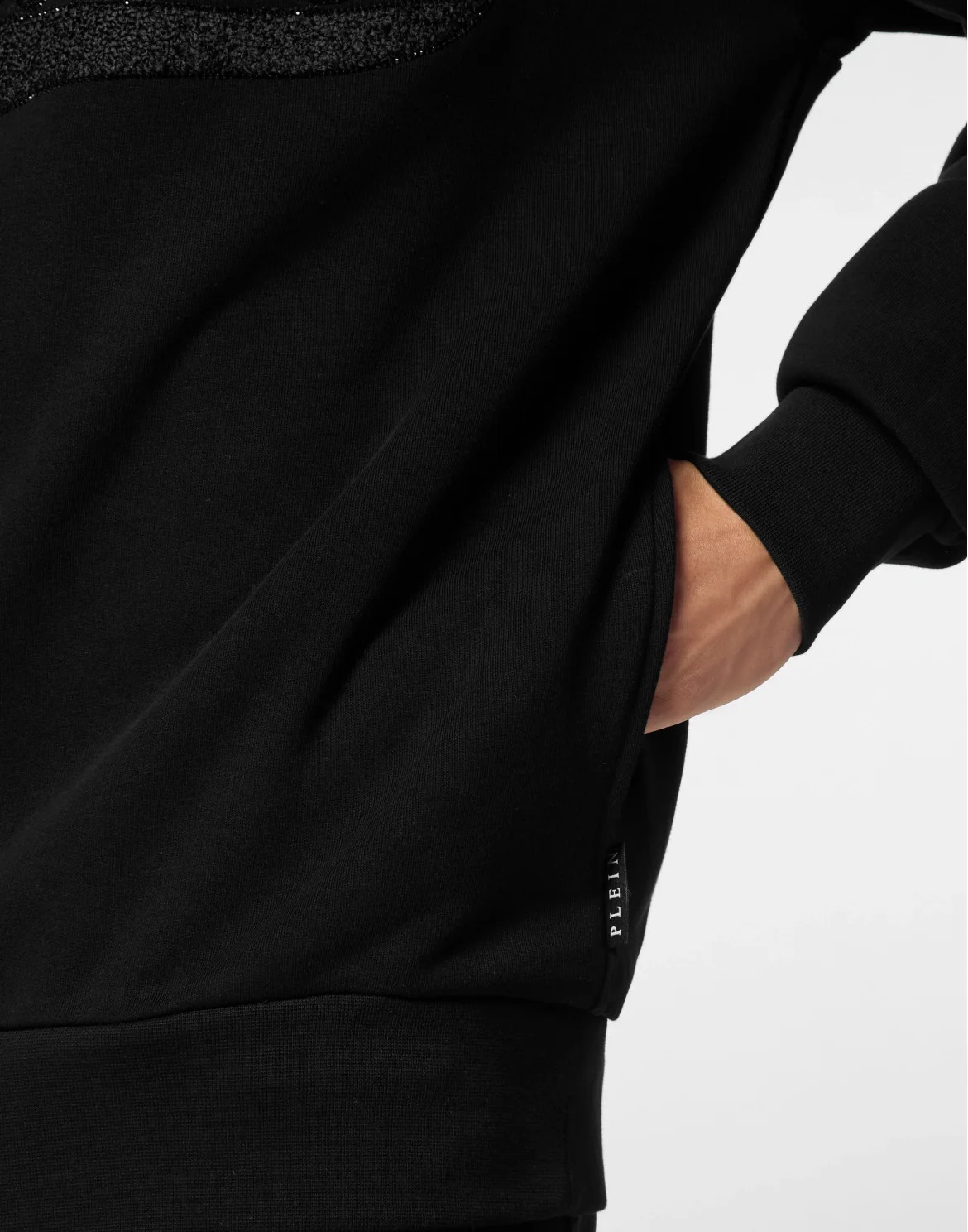 Hoodie Sweatshirt Plein Deluxe Stones, цвет: Черный
