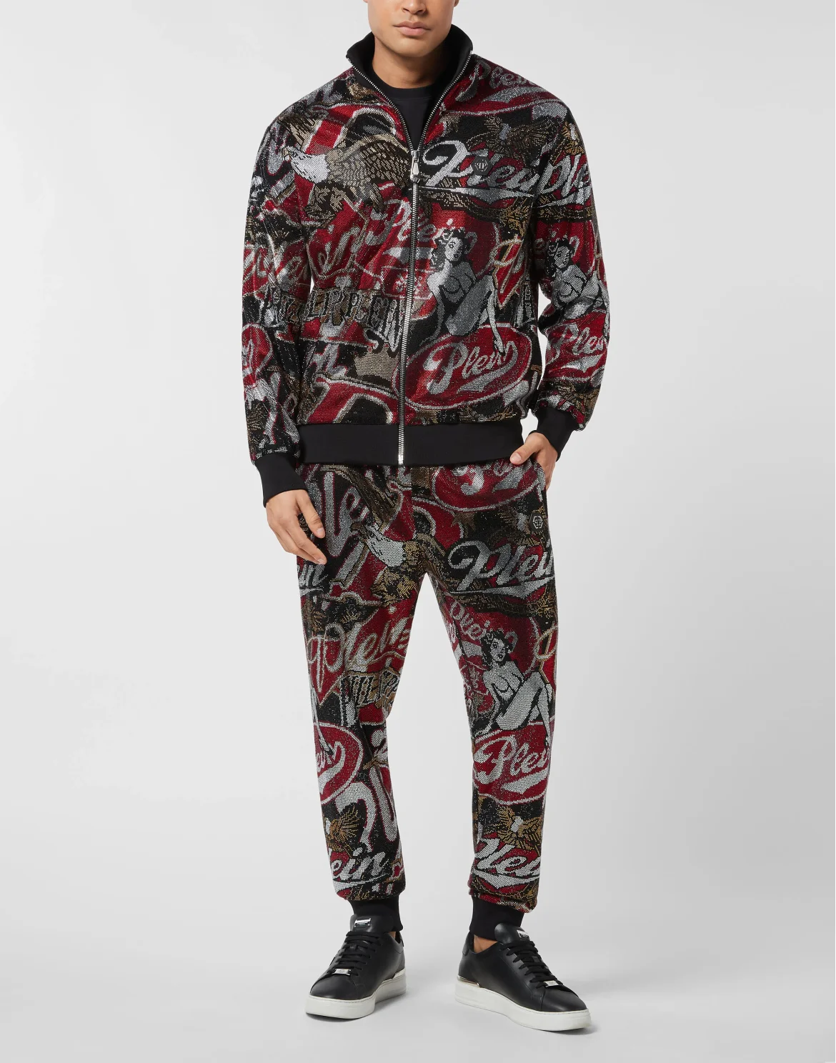 Tracksuit Jacket Plein Beers Stones, цвет: Черный