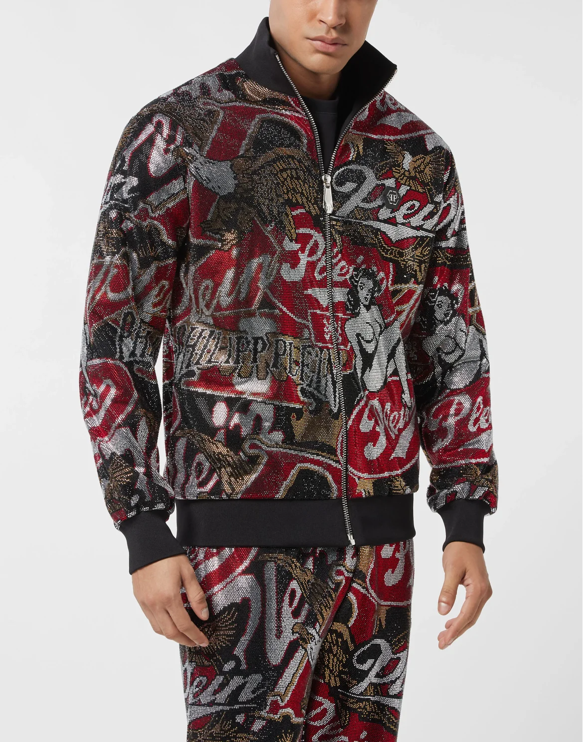 Tracksuit Jacket Plein Beers Stones, цвет: Черный