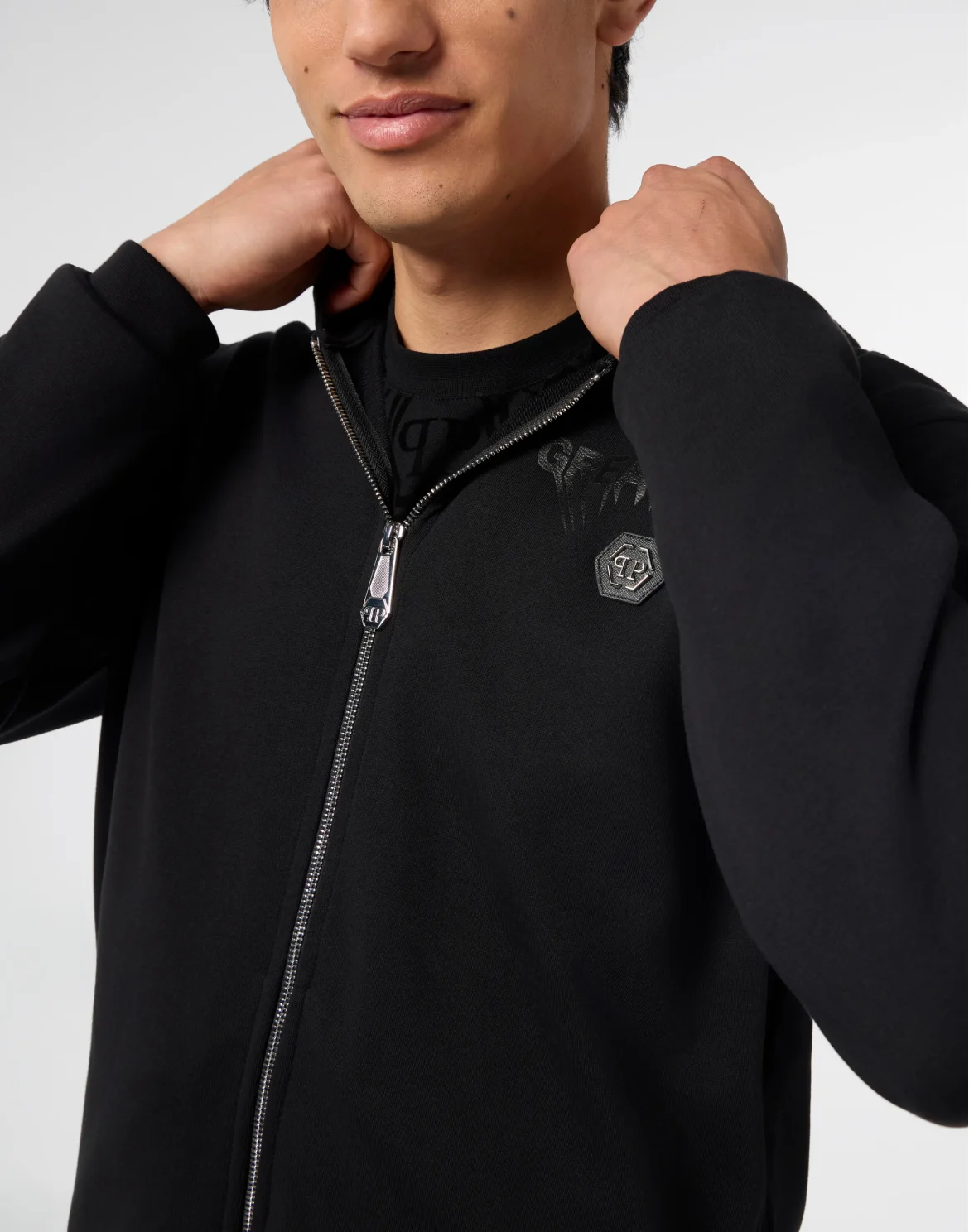 Fleece Zip Hoodie Greatness, цвет: Черный