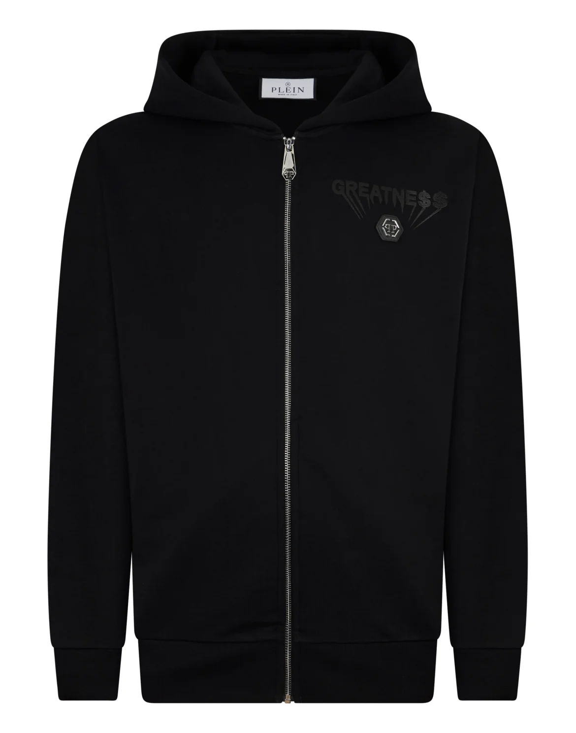 Fleece Zip Hoodie Greatness, цвет: Черный