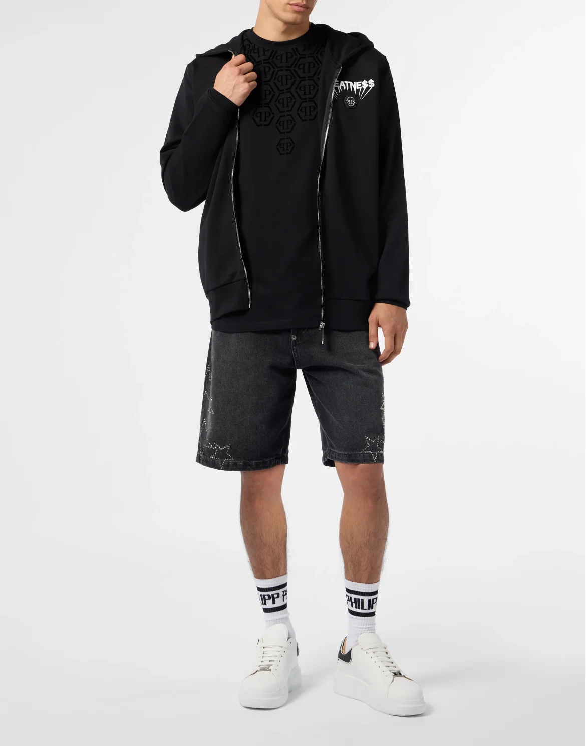 Fleece Zip Hoodie Greatness, цвет: Черный