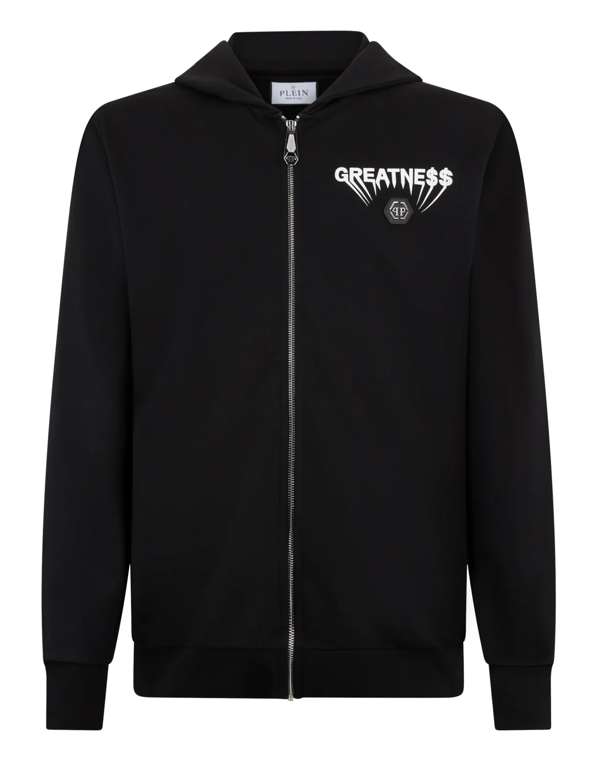 Fleece Zip Hoodie Greatness, цвет: Черный