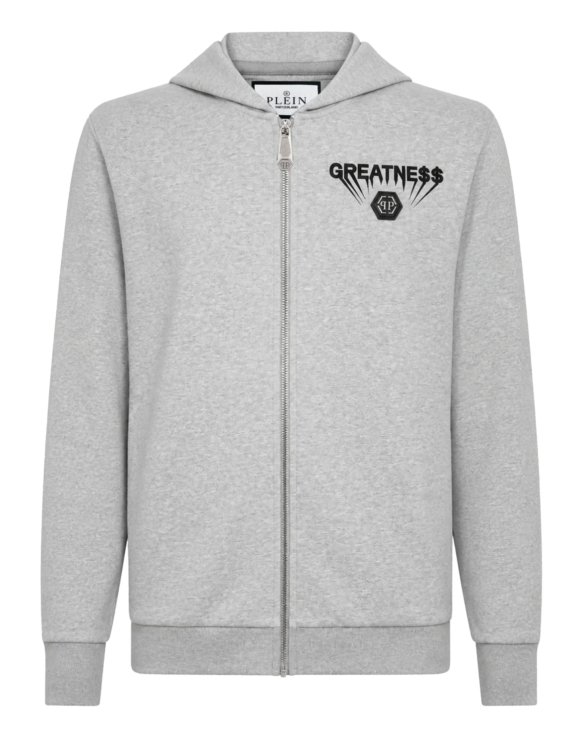 Fleece Zip Hoodie Greatness, цвет: Серый