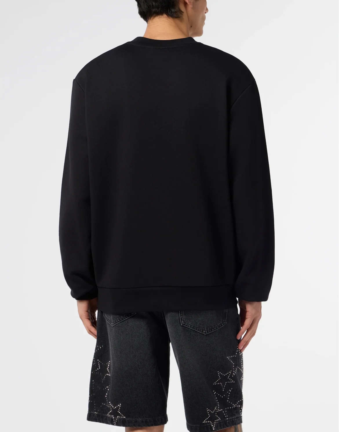 Fleece Round Neck Sweatshirt Greatness, цвет: Черный
