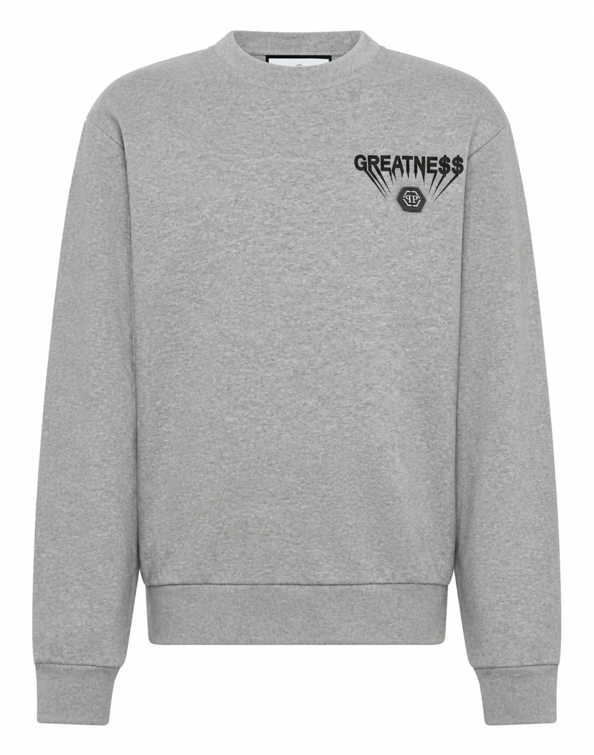 Fleece Round Neck Sweatshirt Greatness, цвет: Серый