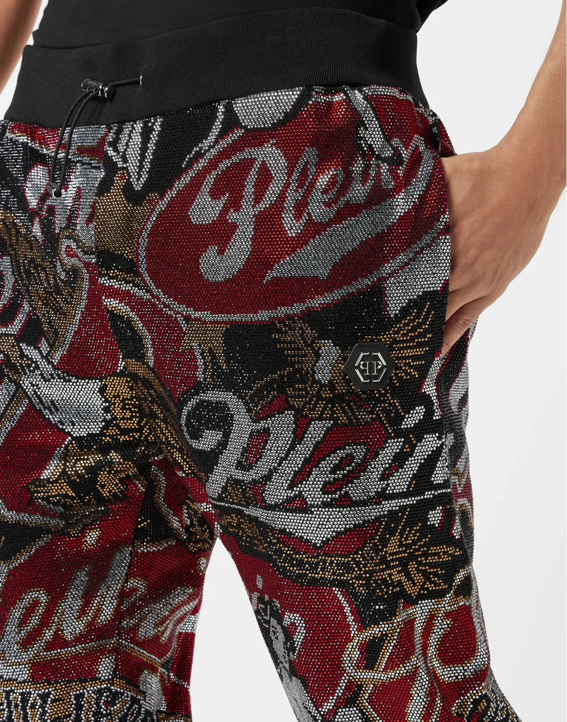 Tracksuit Trousers Plein Beers Stones, цвет: Черный