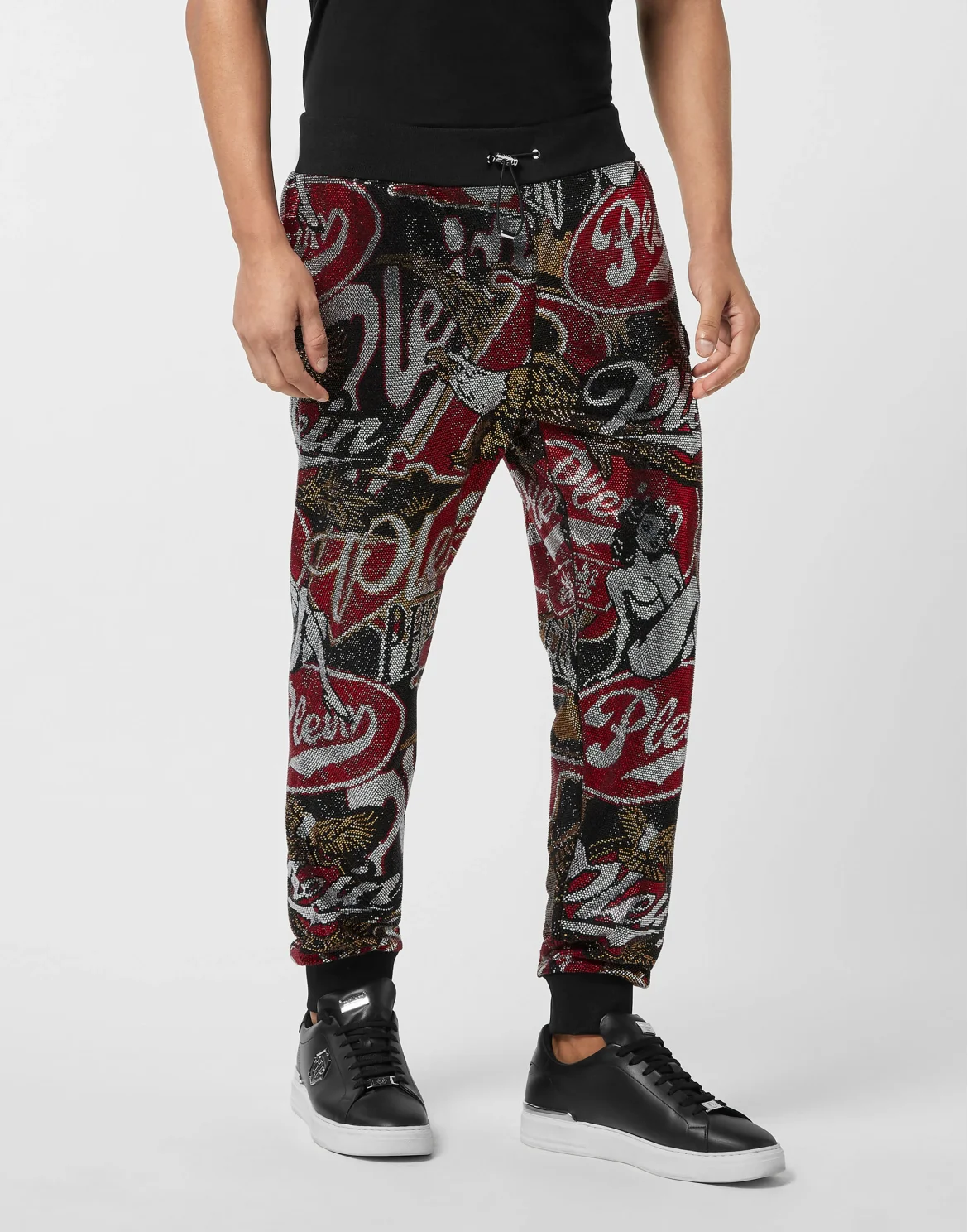 Tracksuit Trousers Plein Beers Stones, цвет: Черный