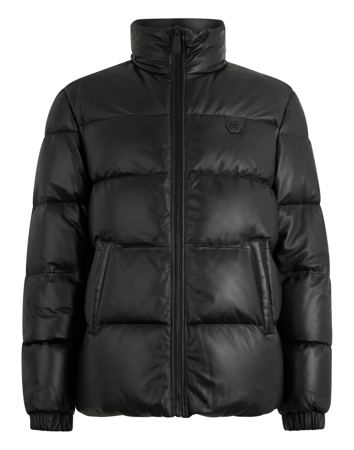 Leather Puffer Jacket Late Checkout, цвет: Черный
