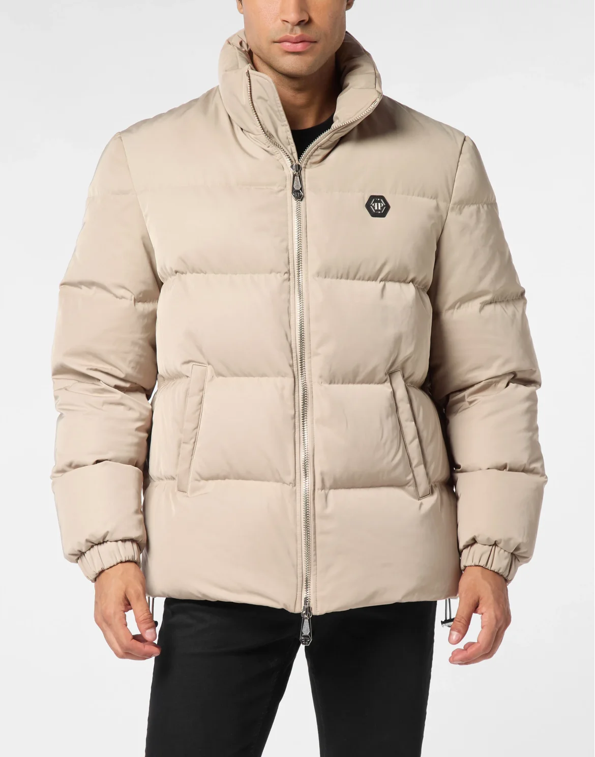 Nylon Puffer Jacket Late Checkout, цвет: Бежевый