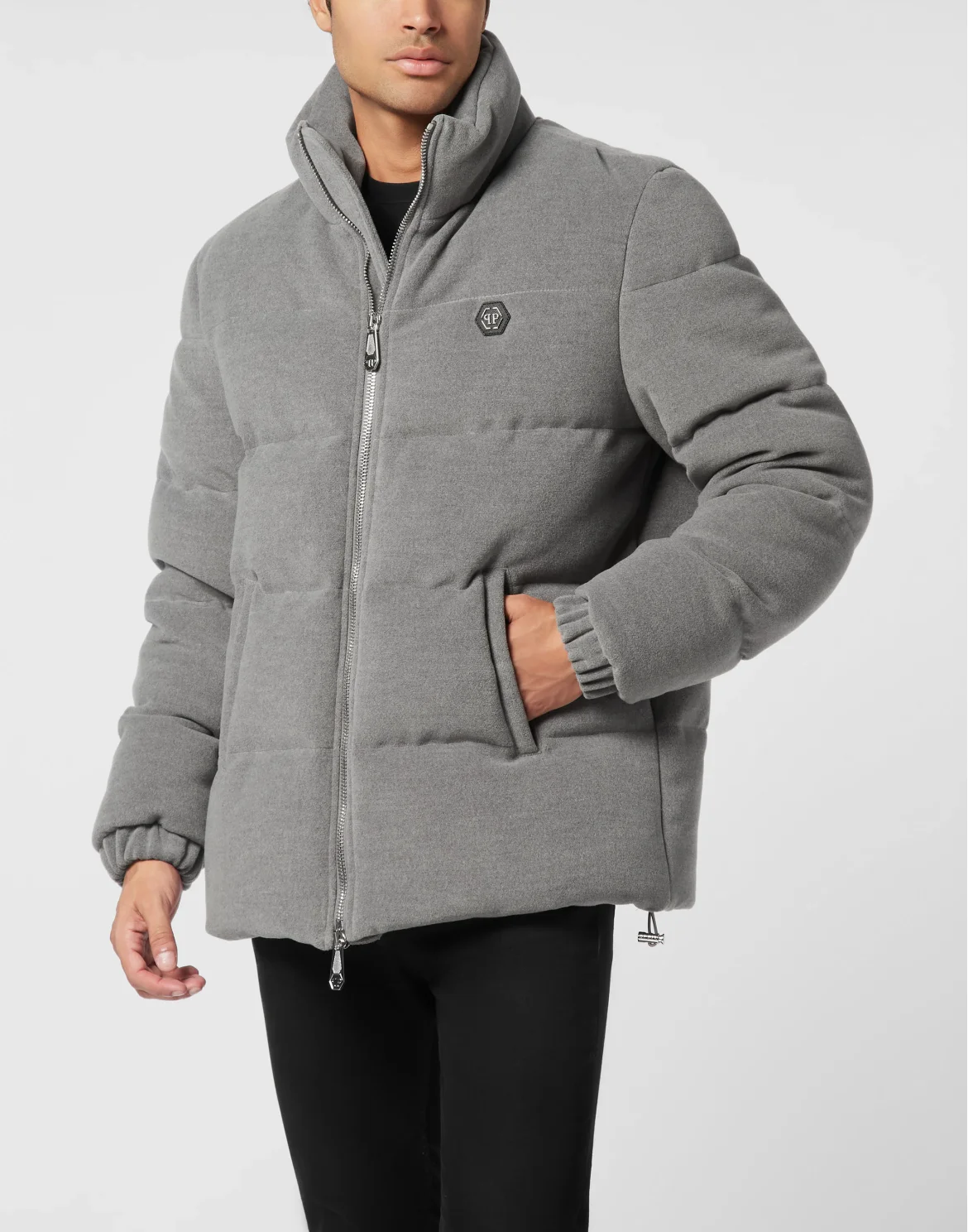 Wool Puffer Jacket Late Checkout, цвет: Серый