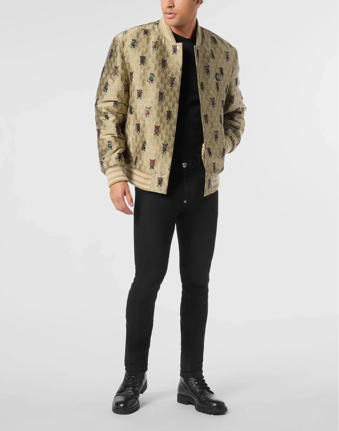 Jacquard Bomber Fairy, цвет: Бежевый