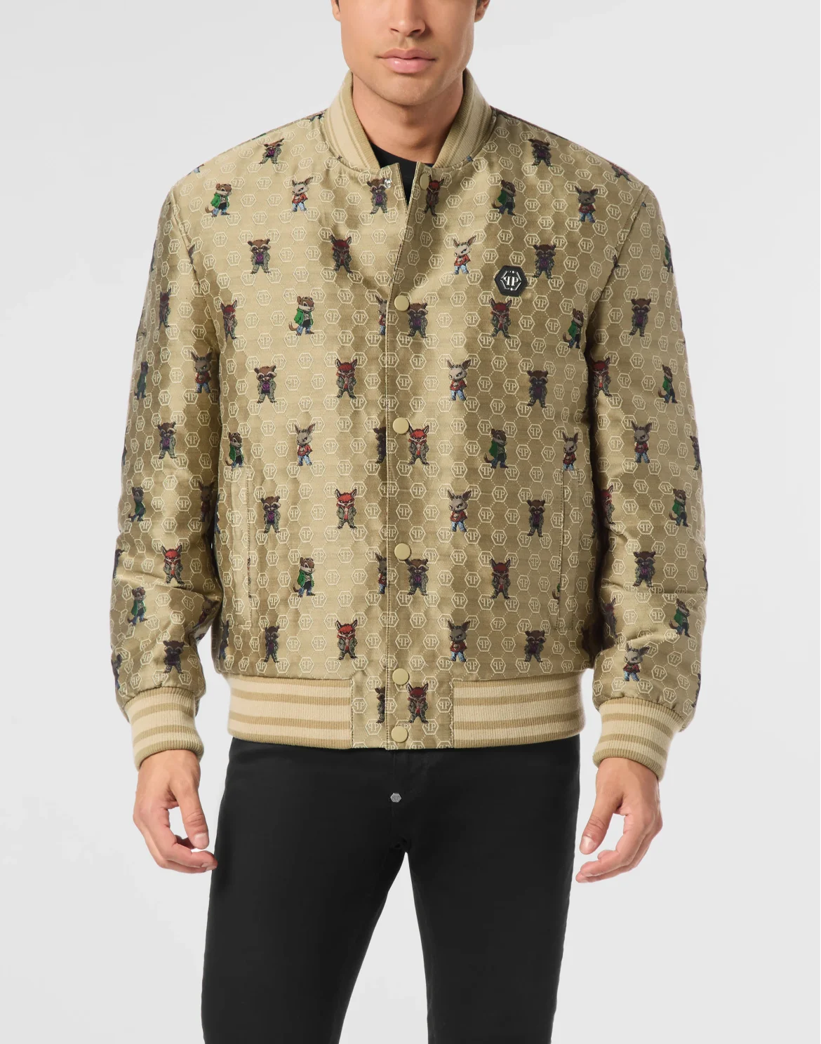 Jacquard Bomber Fairy, цвет: Бежевый