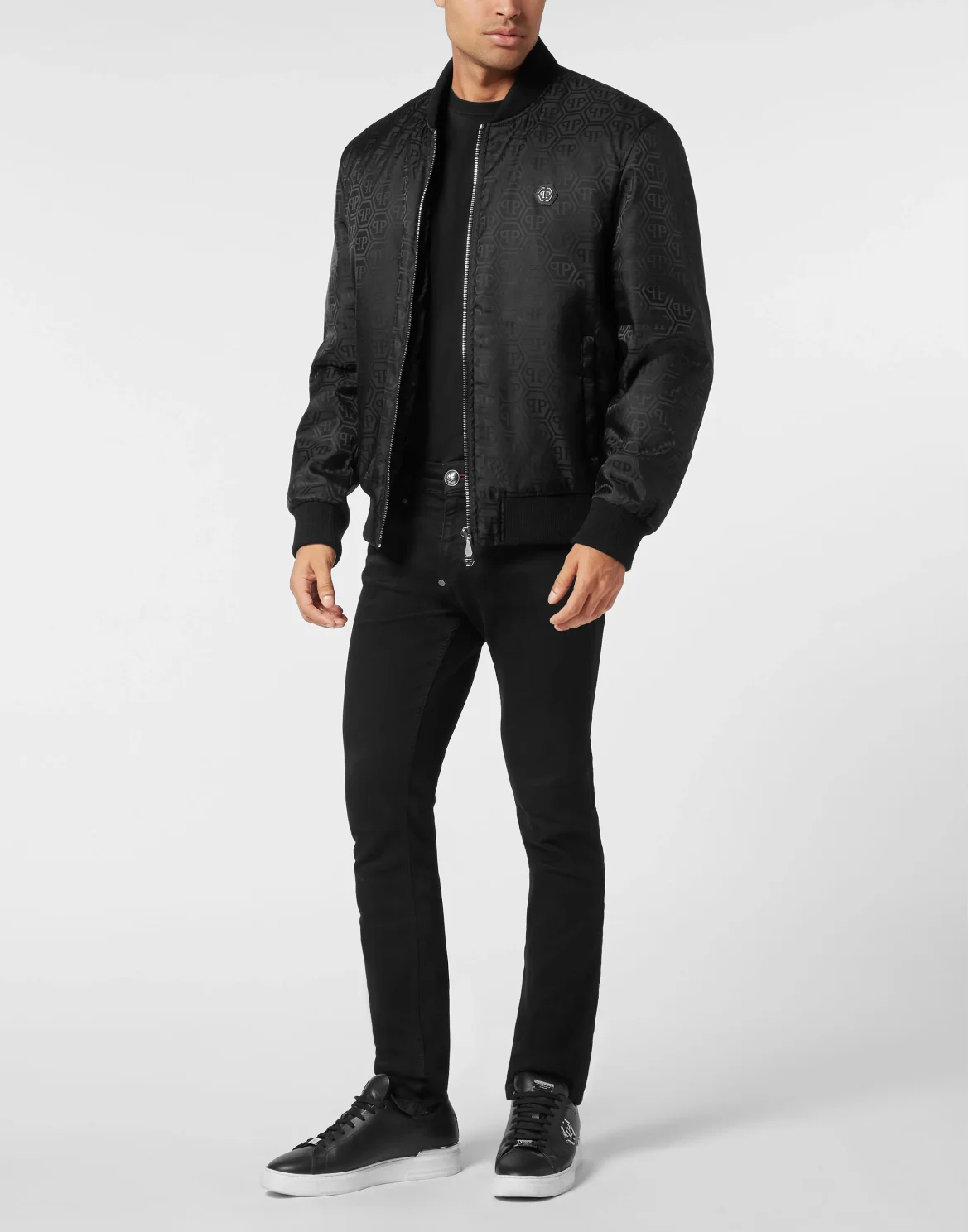 Nylon Bomber Jacquard Monogram, цвет: Черный
