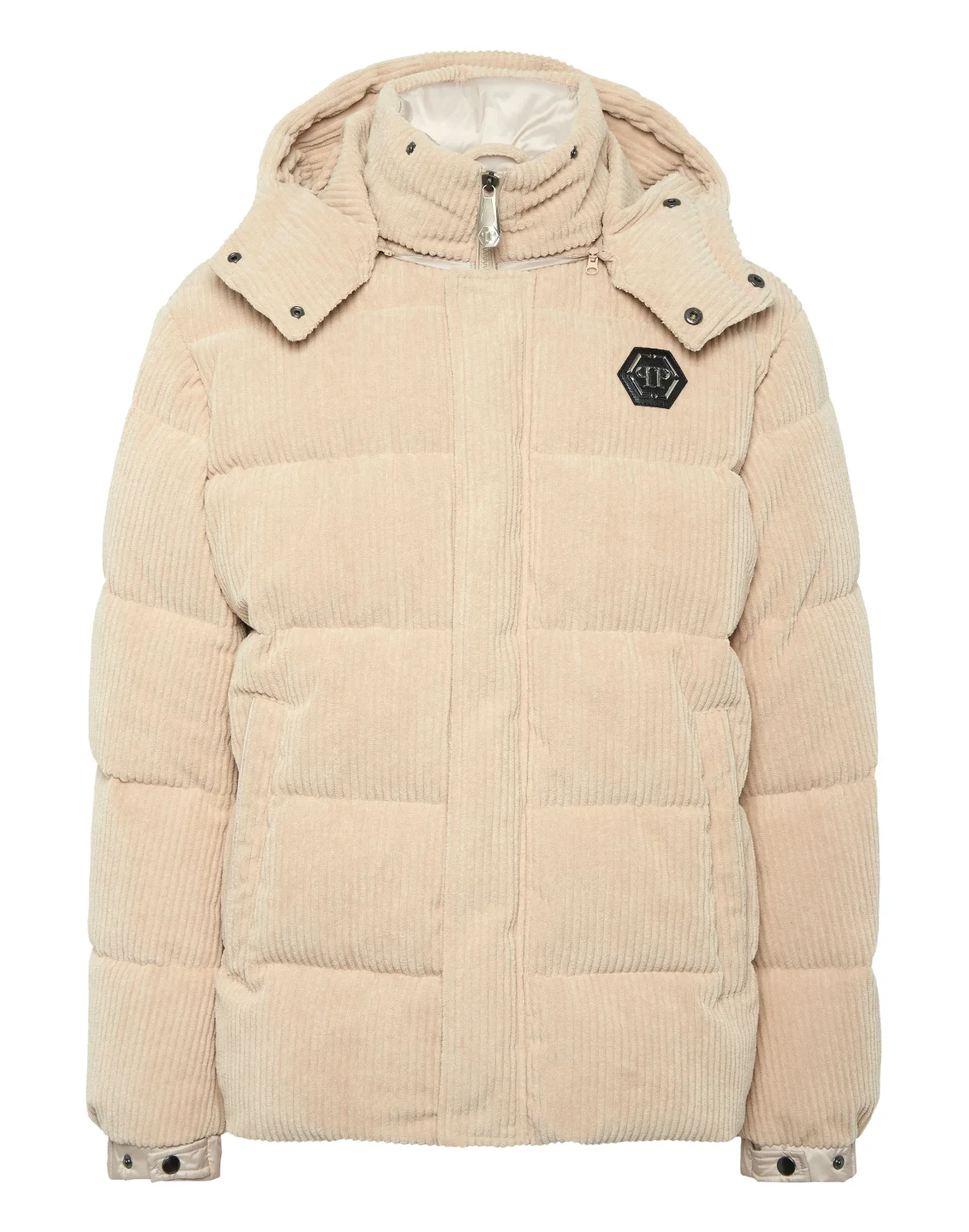 Corduroy Down Jacket, цвет: Бежевый