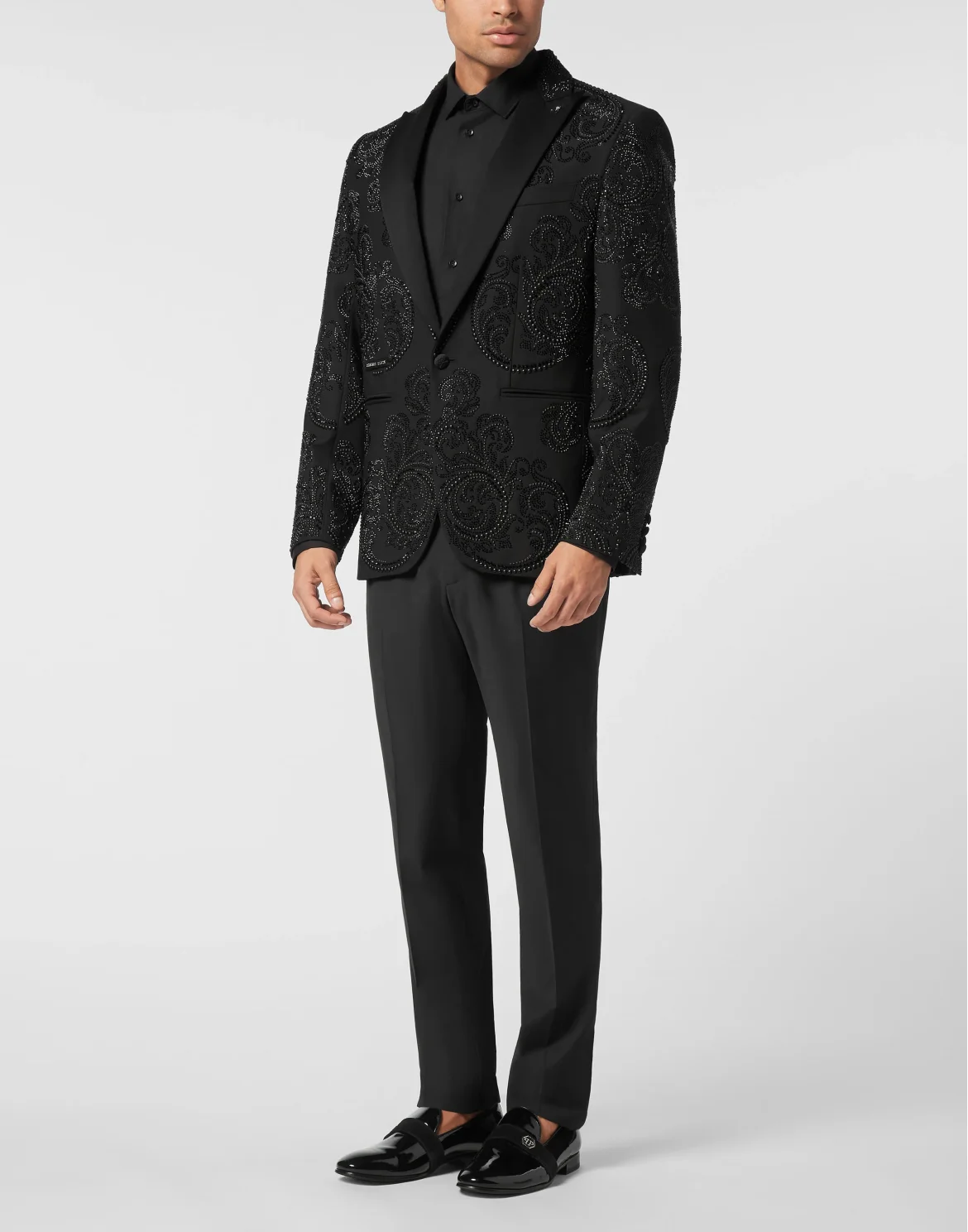Wool Blazer Lord Fit Studs & Stones Stones, цвет: Черный