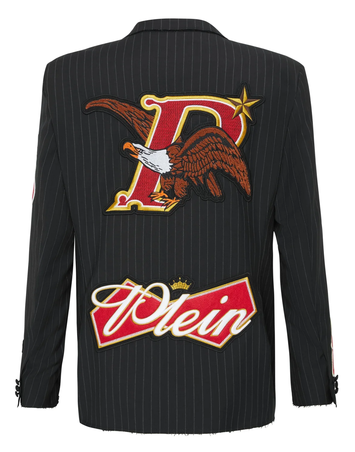 Straight Regular Fit Blazer Beers Patches, цвет: Серый