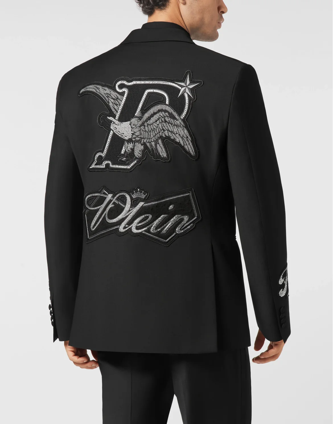 Straight Regular Fit Blazer Beers Patches, цвет: Черный