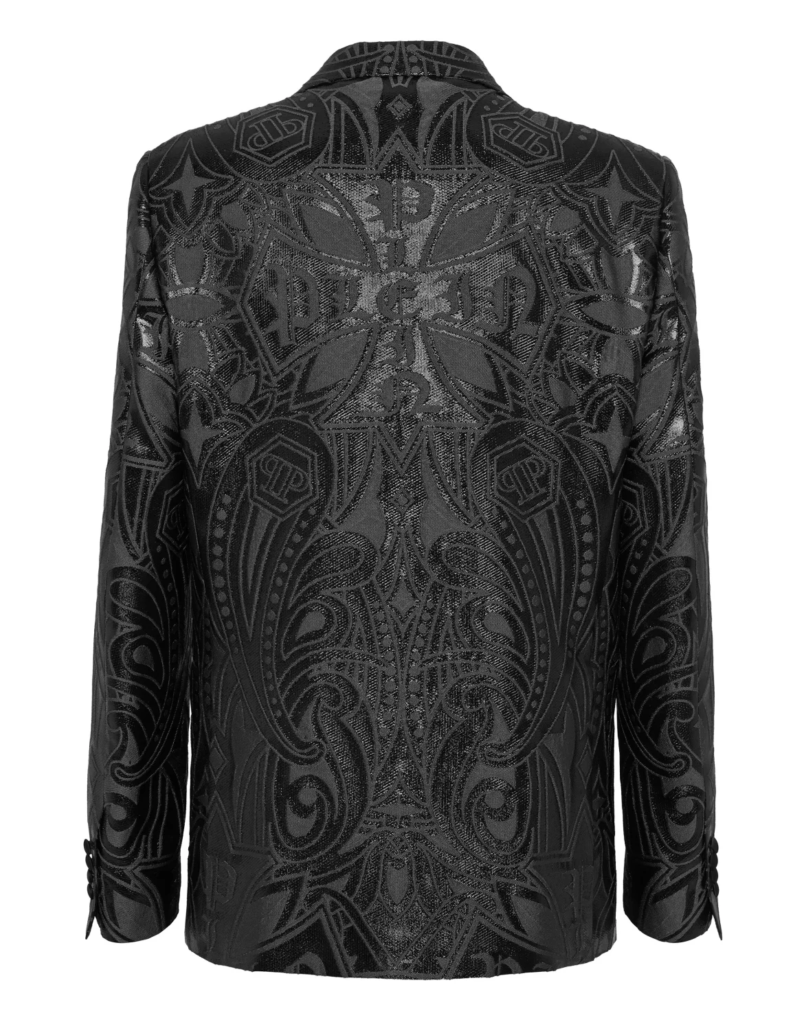 Jacquard Lord Fit Blazer Gothic Plein, цвет: Черный