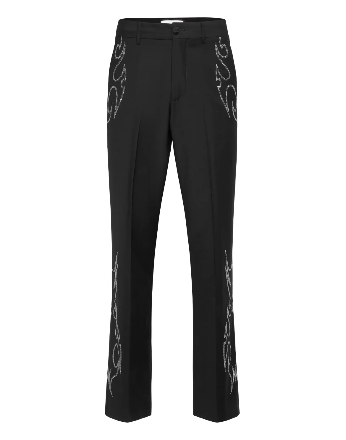 Loose Fit Trousers Texas Studs, цвет: Черный