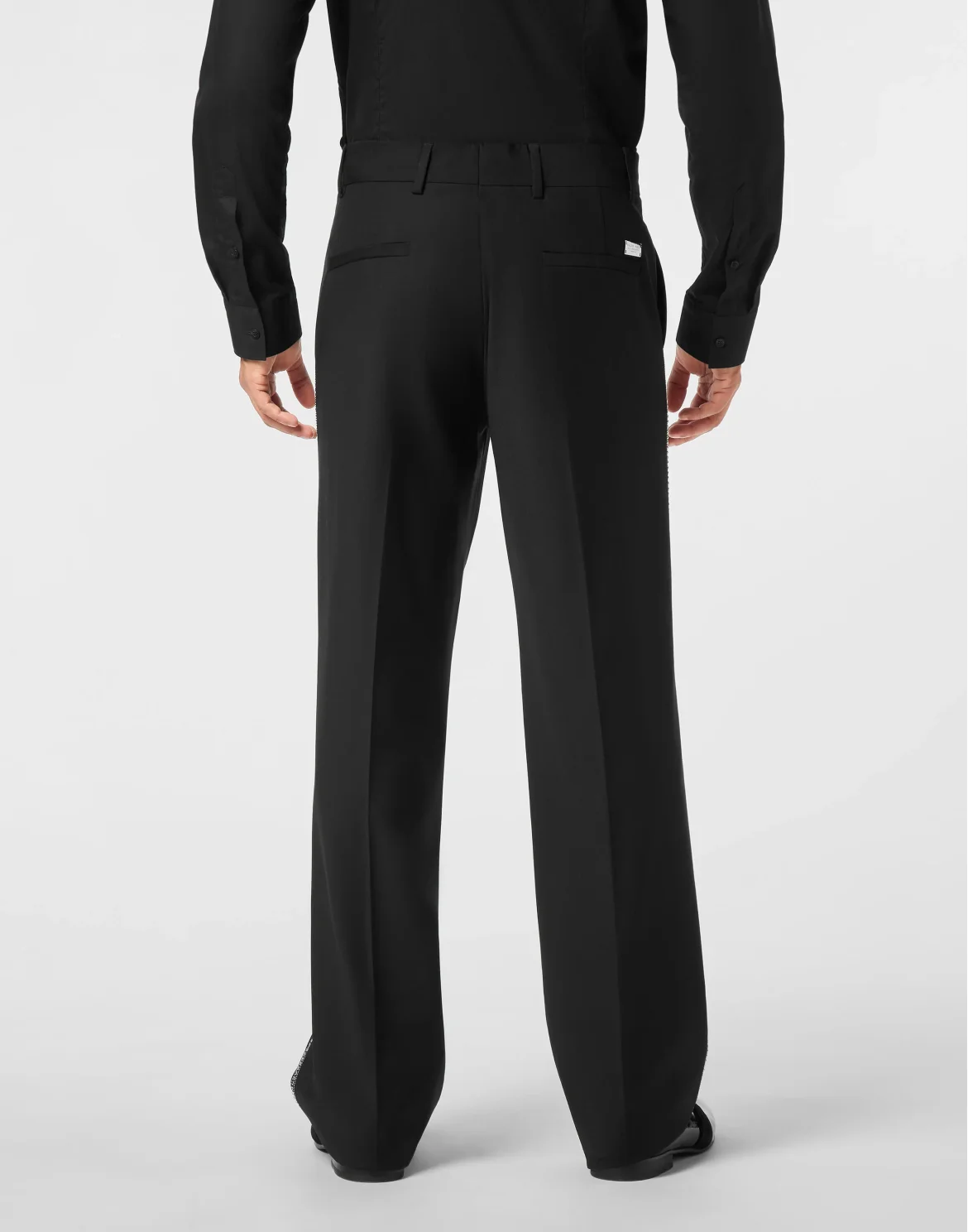 Straight Loose Trousers Studs, цвет: Черный