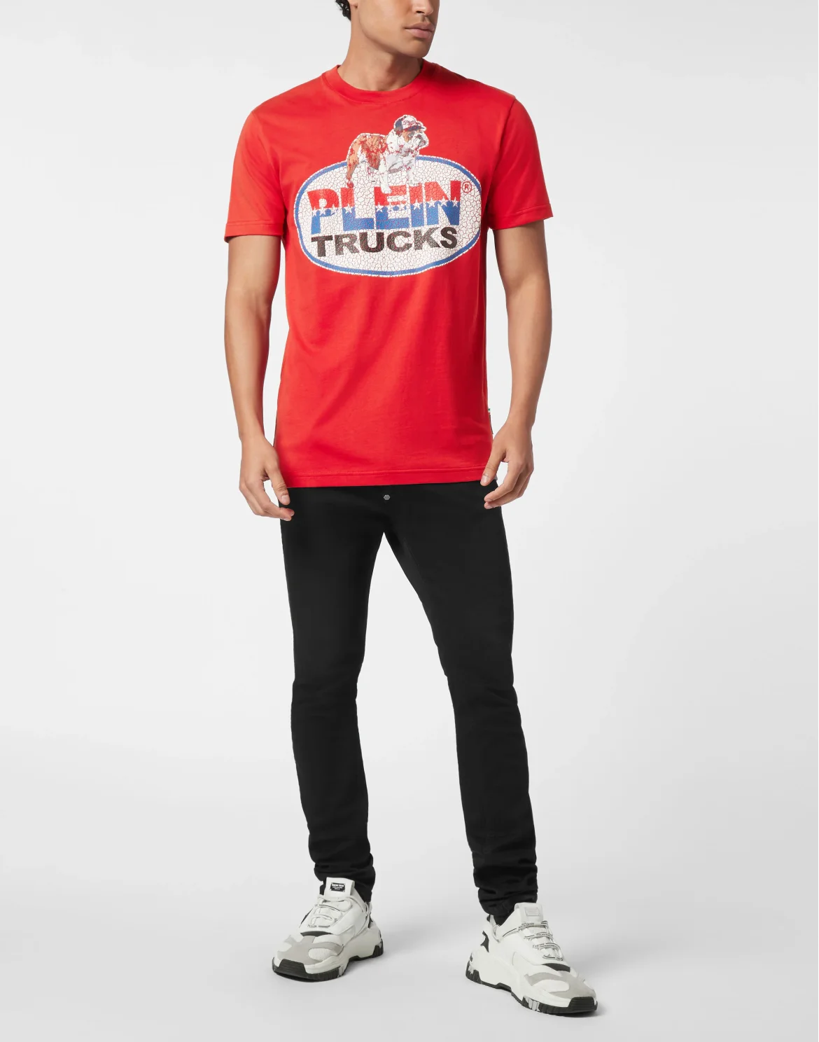 Round Neck T-Shirt Bulldog, цвет: Красный