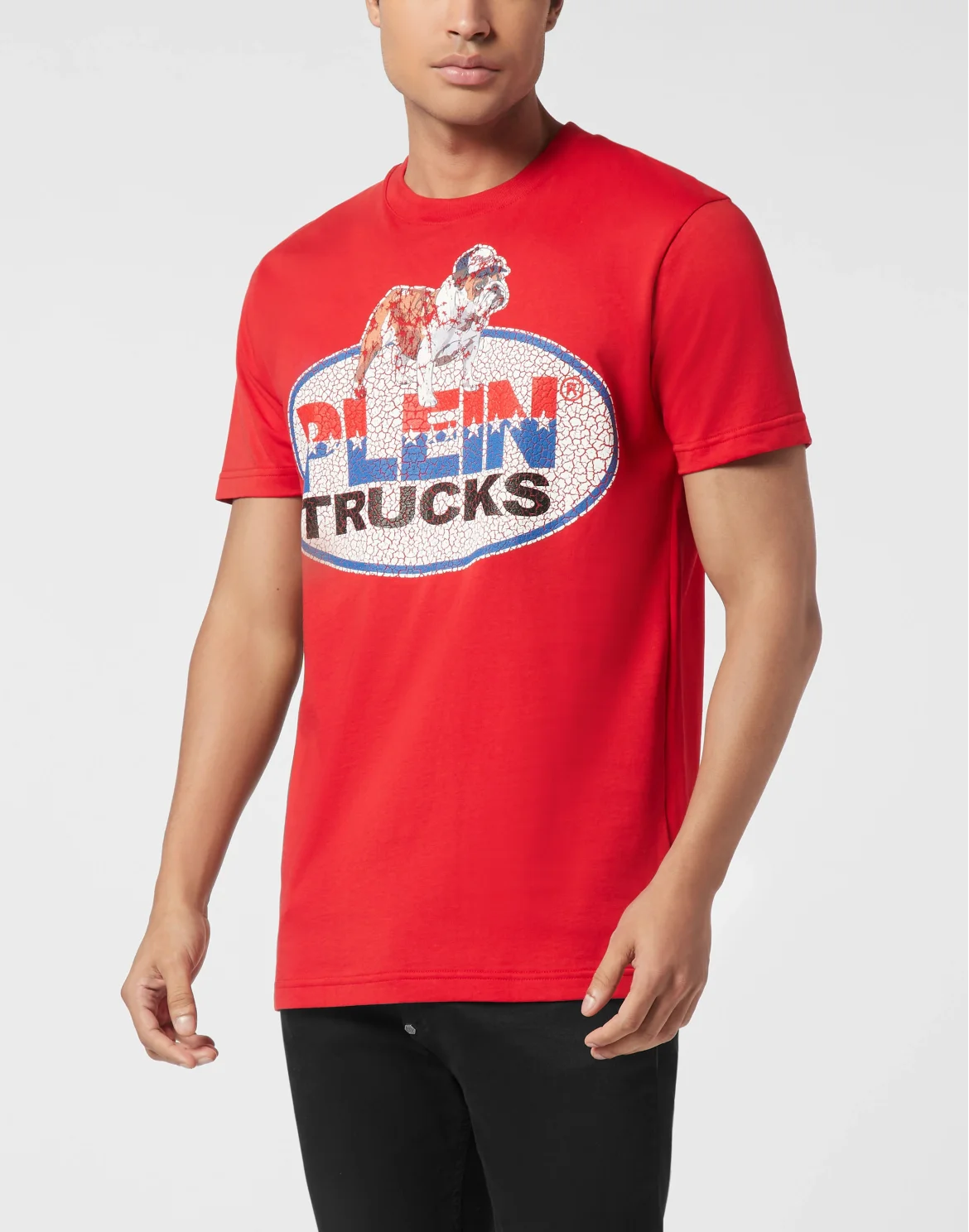 Round Neck T-Shirt Bulldog, цвет: Красный