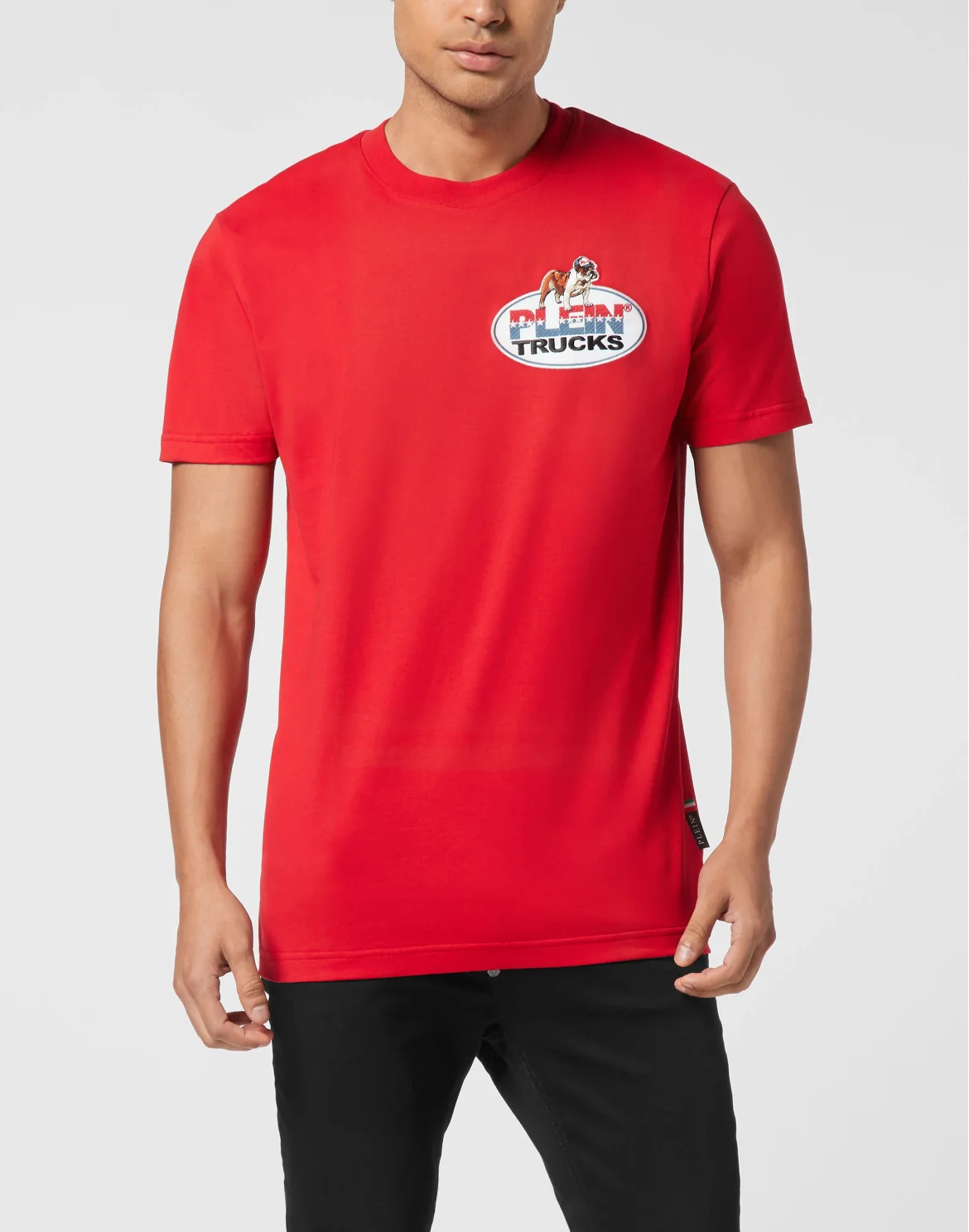 Round Neck T-Shirt Plein Trucks Bulldog, цвет: Красный