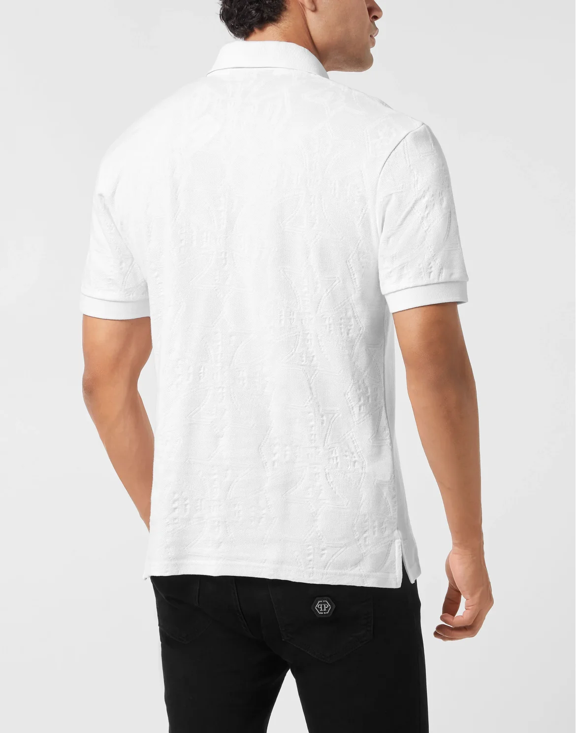 Polo T-Shirt Jacquard Crest, цвет: Белый