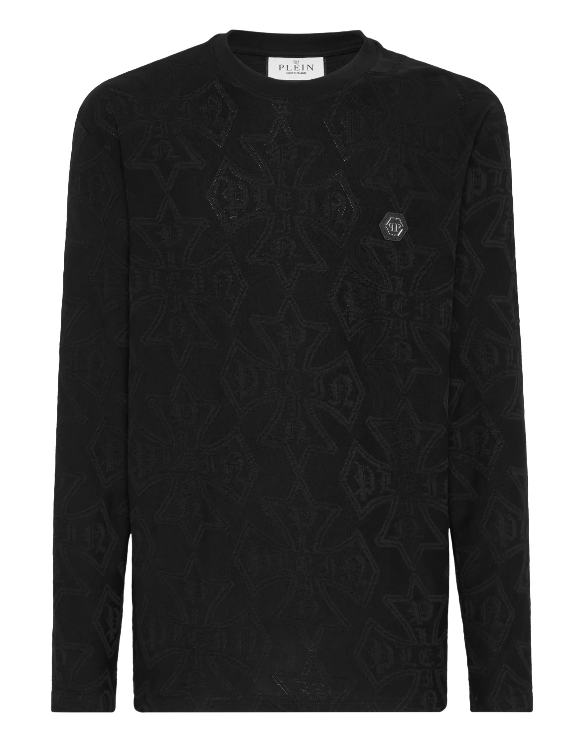 Longsleeve Jacquard Crest, цвет: Черный