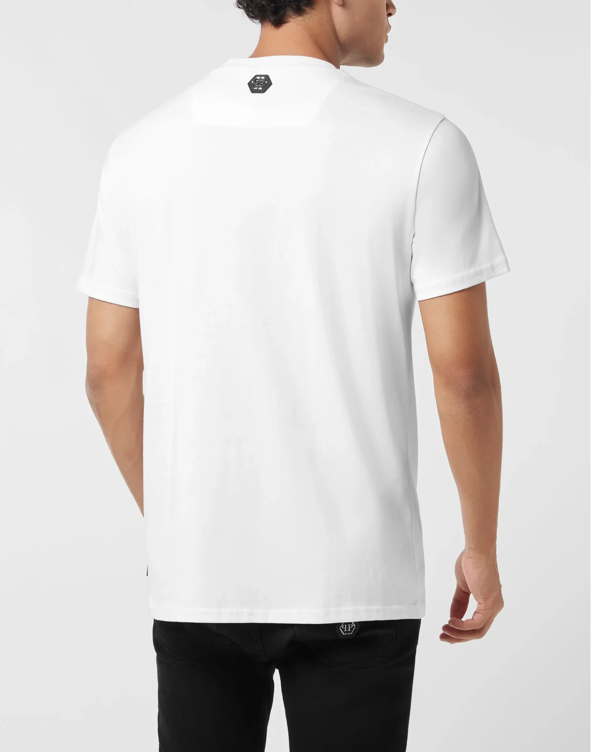 Round Neck T-Shirt Skull America, цвет: Белый