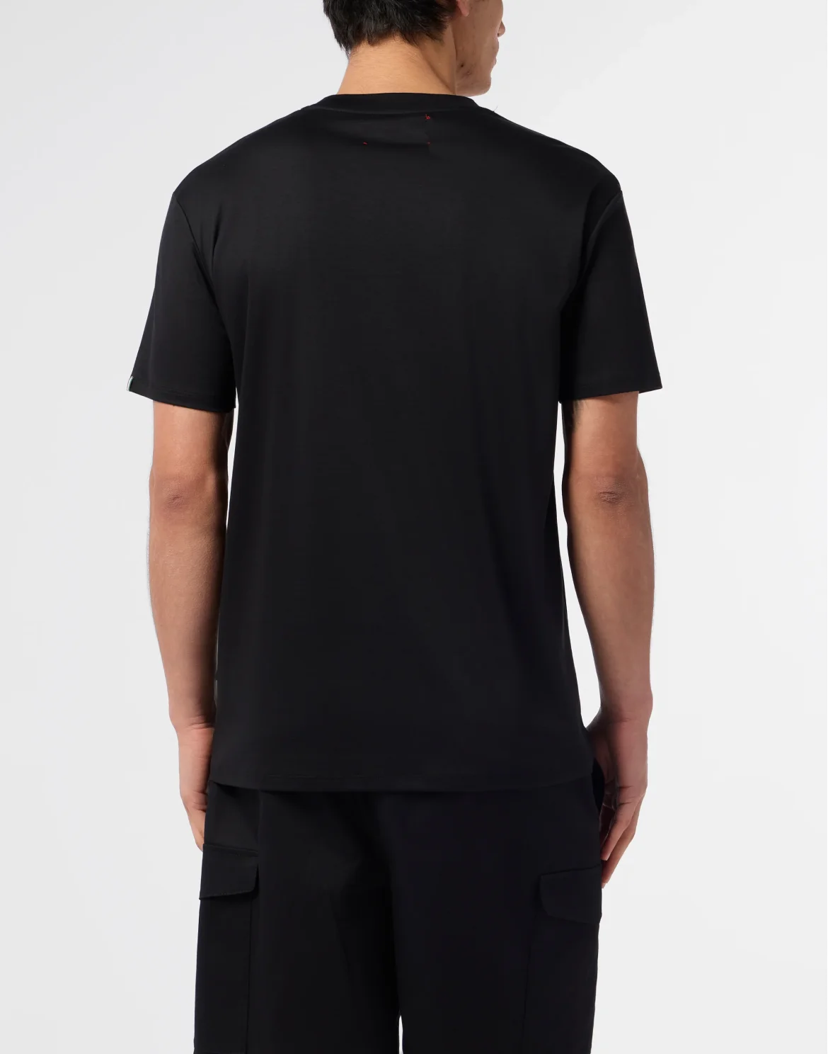 Round Neck T-Shirt Hexagon, цвет: Черный